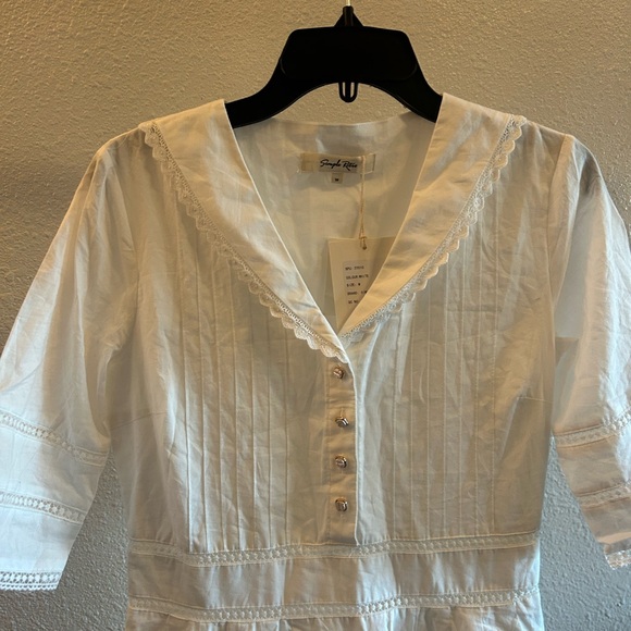 Simple retro Fiona Midi Dress - Picture 3 of 6